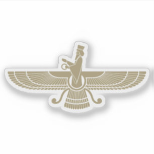 Das Faravahar-Symbol, Iran Aufkleber