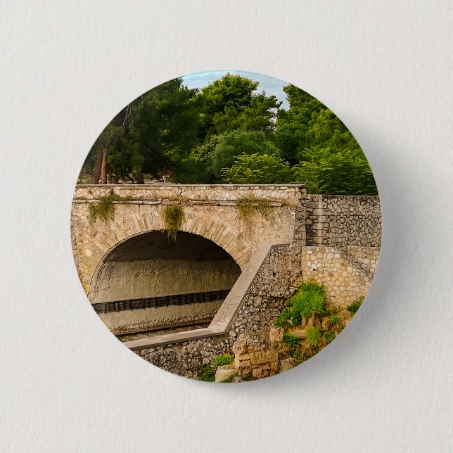 Das farbenfrohe Athen Button (Vorderseite)