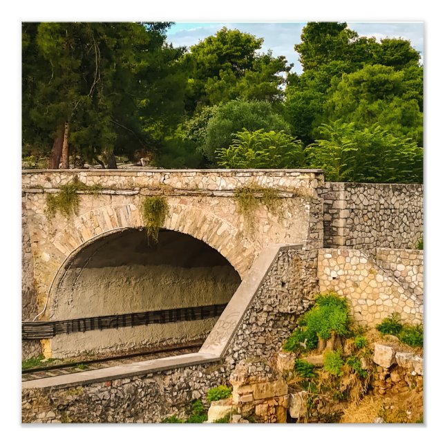 Das farbenfrohe Athen Fotodruck (Vorne)