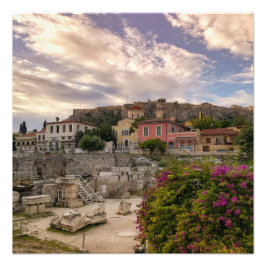 Das farbenfrohe Athen Fotodruck