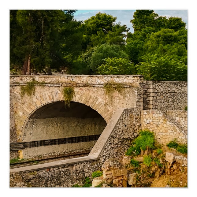 Das farbenfrohe Athen Poster (Vorderseite)