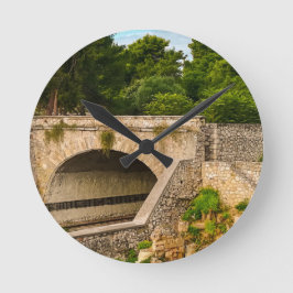 Das farbenfrohe Athen Runde Wanduhr