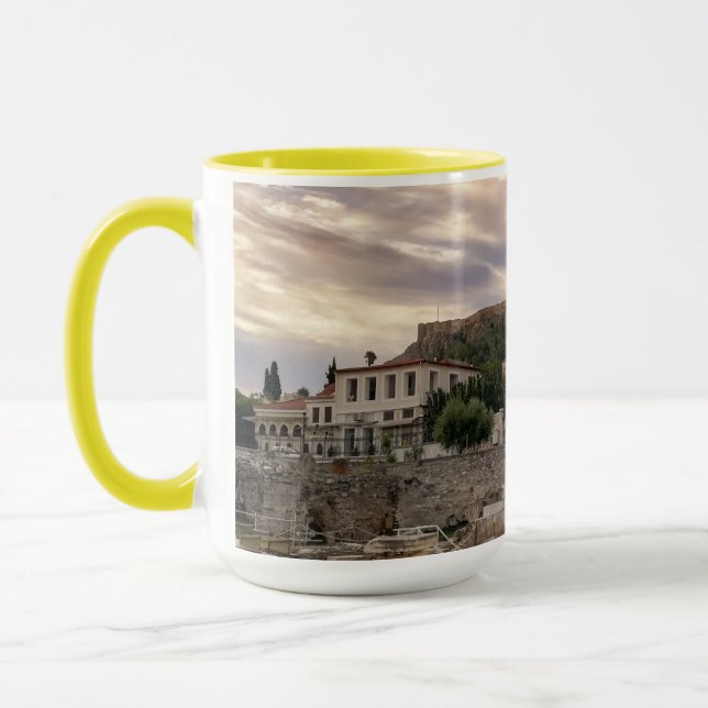Das farbenfrohe Athen Tasse (Links)