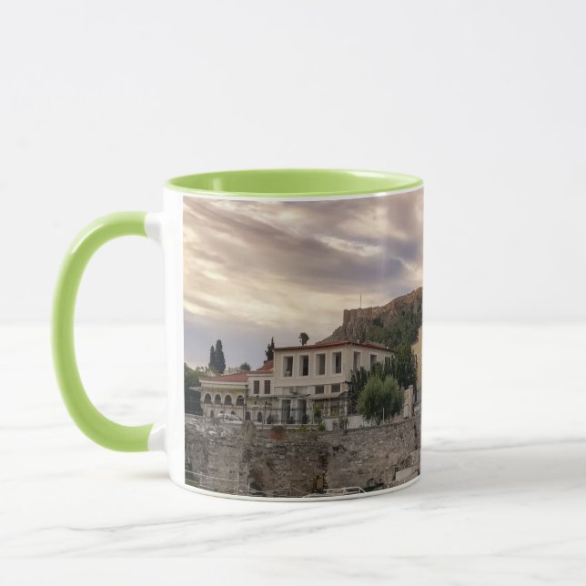 Das farbenfrohe Athen Tasse (Links)