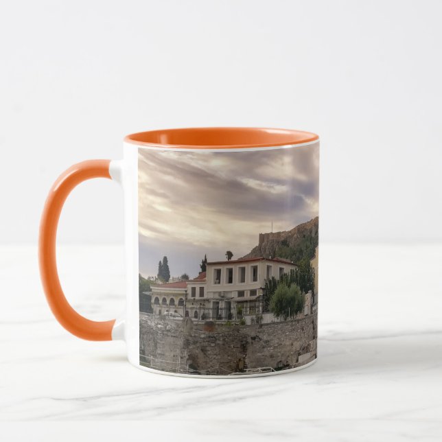 Das farbenfrohe Athen Tasse (Links)