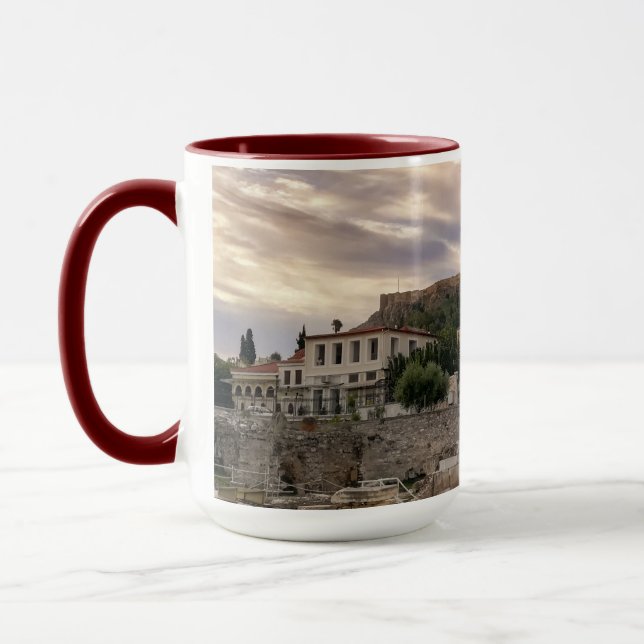 Das farbenfrohe Athen Tasse (Links)