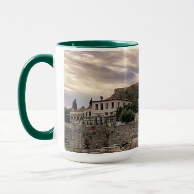Das farbenfrohe Athen Tasse (Links)