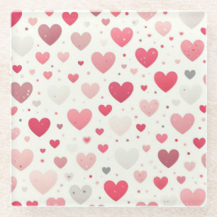 Das farbenfrohe Valentinstag Glasuntersetzer