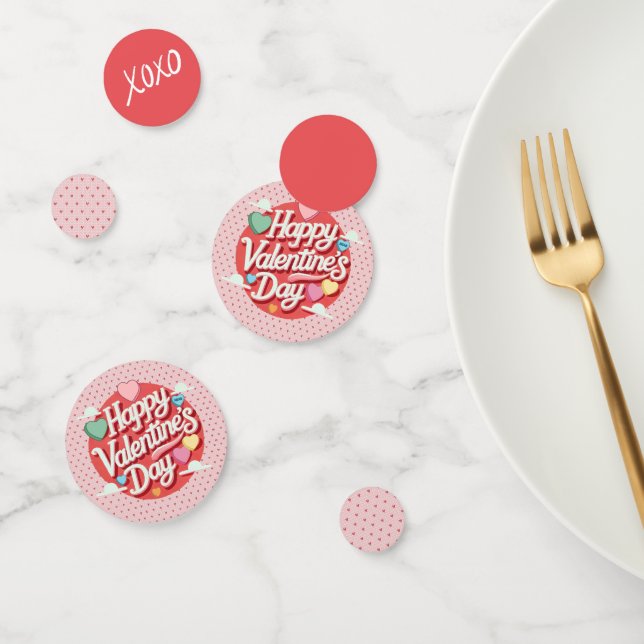 Das farbenfrohe Valentinstag Konfetti (Gruppe)