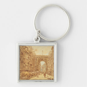 Das Faubourg und der Porte Heilig-Denis, 1801 Schlüsselanhänger