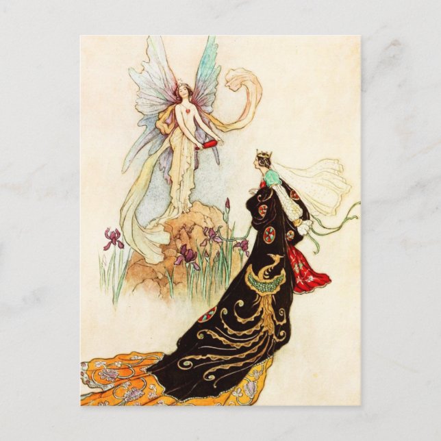 Das Feenbuch: Der Schmetterling Postkarte (Vorderseite)