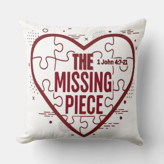 Das fehlende Stück – Faith Heart Design Kissen