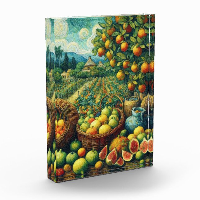 Das Feigenbaum-Heiligtum im Van-Gogh-Stil Fotoblock (Links)