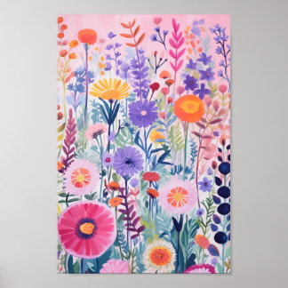 Das Feld Blume Poster