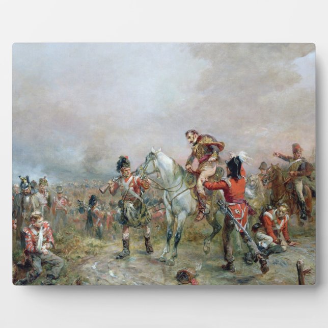 Das Feld in Waterloo (Öl auf Leinwand) Fotoplatte (Vorderseite)