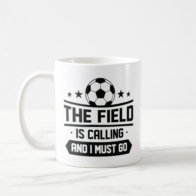 Das Feld ruft an und ich muss gehen Kaffeetasse (Links)
