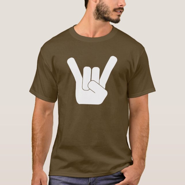 Das Felsen-Zeichen T-Shirt (Vorderseite)
