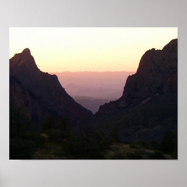 Das Fenster bei Sonnenuntergang, der Big Bend Nati Poster (Vorne)