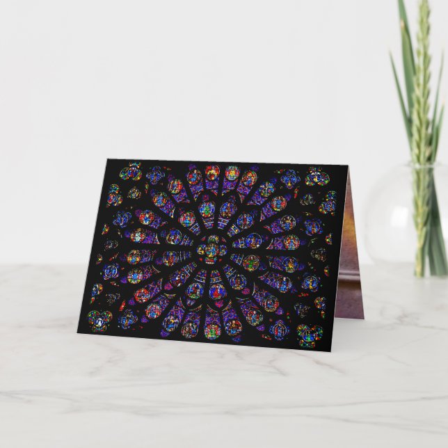 Das Fenster "Notre Dame South Rose" kann individue Karte (Vorderseite)