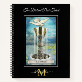 Das ferne Tarot-Deck-As des Cups-Monogramms Notizbuch