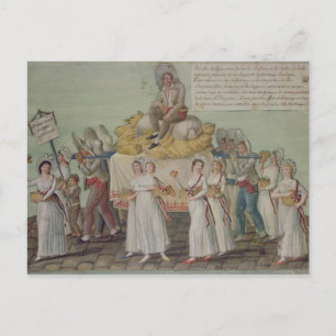 Das Fest der Landwirtschaft 1796 in Paris Postkarte