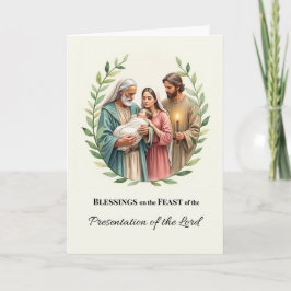 Das Fest der Präsentation der Lord Candlemas Karte