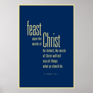 Das Fest nach den Worten Christi (LDS) Poster