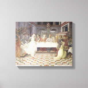 Das Fest von Herod (Fresko) (sehen Sie auch 60432) Leinwanddruck