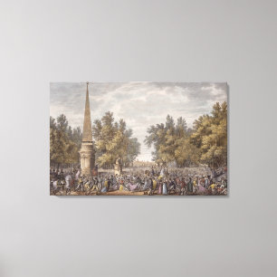 Das Fest von Virgil bei Mantua, 24 Vendemiaire, Leinwanddruck