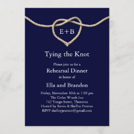 Das Festhalten am Abendessen der Probe der Knot Na Einladung