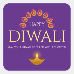 Das Festival des Lichts Diwali Hindu Quadratischer Aufkleber