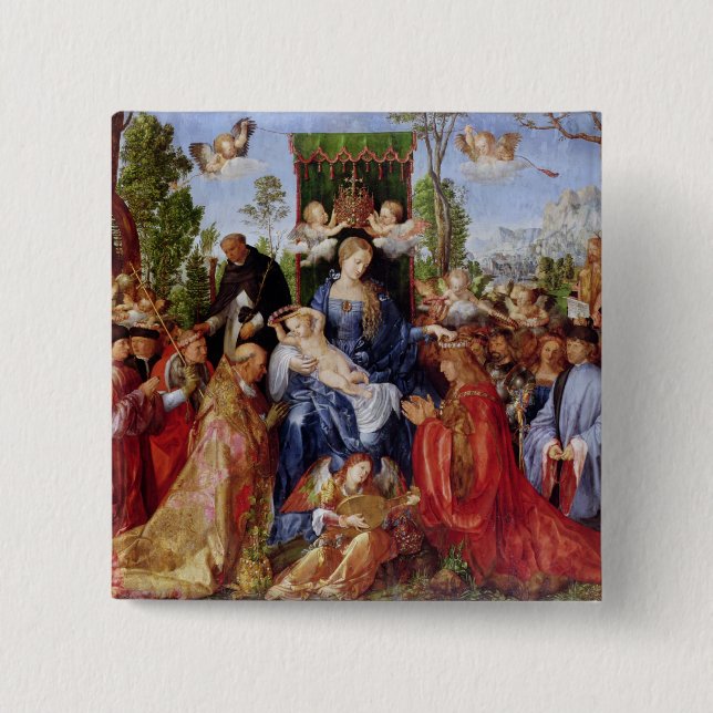 Das Festival des Rosenbeetes, 1506 Button (Vorderseite)