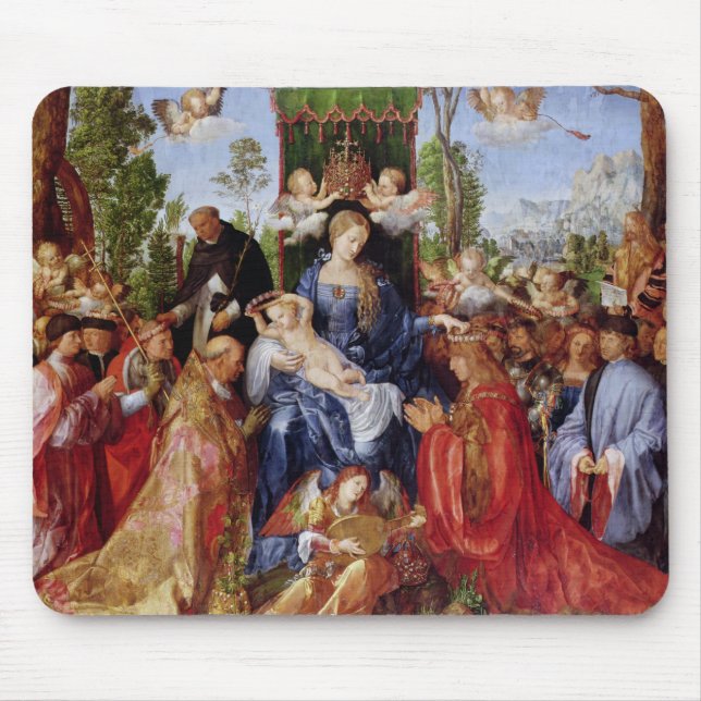 Das Festival des Rosenbeetes, 1506 Mousepad (Vorne)
