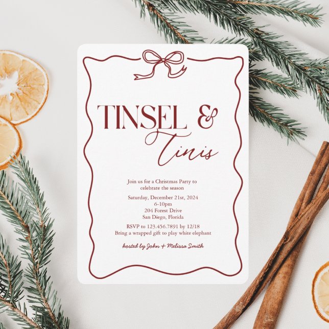 Das festliche Tinsel und Tinis Weihnachtsfest Part Einladung (Von Creator hochgeladen)