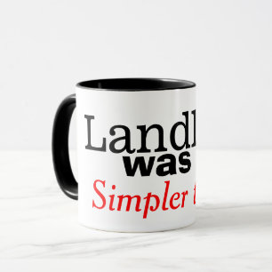 Das Festnetz war eine einfachere Time Retro Phone  Tasse