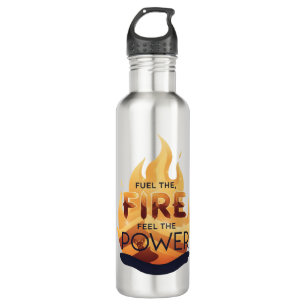 Das Feuer anheizen, das Motivierend T-Shirt des Po Edelstahlflasche