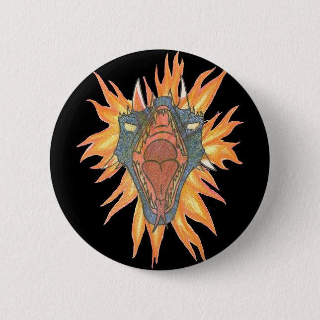 Das Feuer des Drachen Button (Vorderseite)