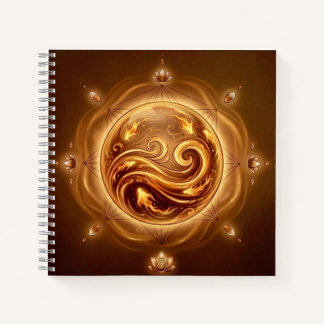 Das Feuer-Orakel-Orb-Notizbuch Notizbuch