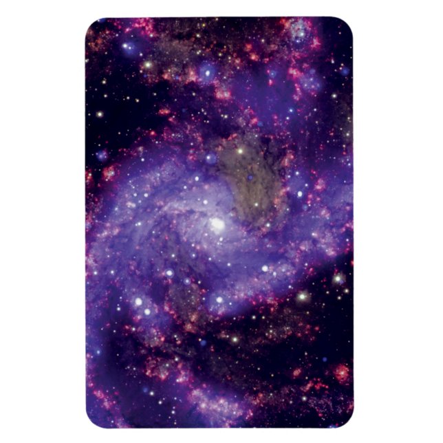 Das Fireworks Galaxy Outer Space Foto Magnet (Vertikal)