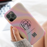 Das Firmenlogo für Pastell-Marmor Case-Mate iPhone 14 Pro Max Hülle<br><div class="desc">Moderne Regenbogen pastellfarben Marmor holografische Unternehmen Firmenlogo qr Code. Eine einfache und effiziente Art,  Ihr Unternehmen zu werben.</div>