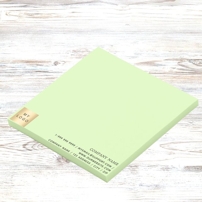Das Firmenlogo ist grün Post-it Klebezettel (Von Creator hochgeladen)