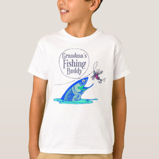 Das Fischen-Freund der Großmutter scherzt T - T-Shirt