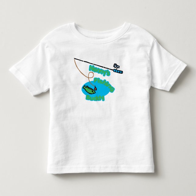 Das Fischen-Freund des Kindermädchens Kleinkind T-shirt (Vorderseite)