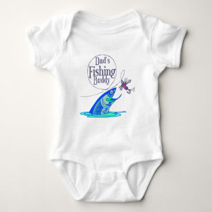 Das Fischen-Freund des Vaters Baby Strampler