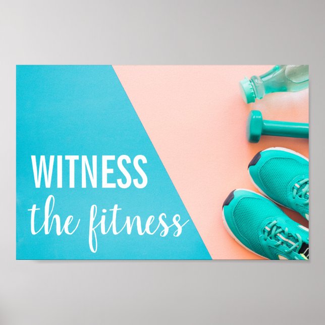Das Fitnessstudio Fitness steht für Fitness-Slogan Poster (Vorne)
