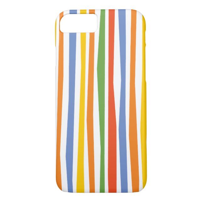 Das Fixies | mehrfarbige gestreifte Case-Mate iPhone Hülle (Rückseite)