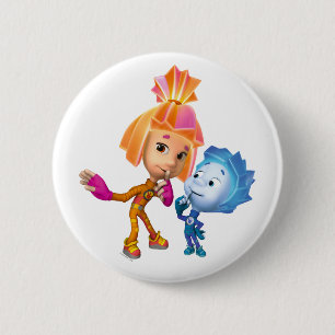 Das Fixies Simka und Nolik Button