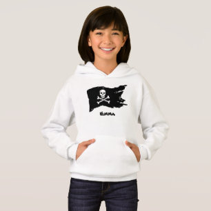 Das Flag-Design der Black Pirate Hoodie