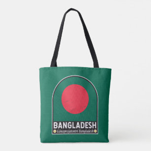 Das FlaggenEmblem von Bangladesch erschüttert Vint Tasche