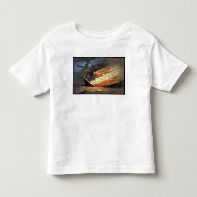 Das Flaggschiff des Zivilen Krieges gegen das Feue Kleinkind T-shirt (Vorderseite)